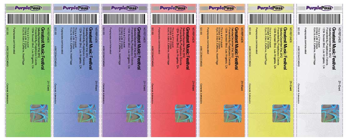 Ordering different ticket stock types and viewing your order history -  Purplepass