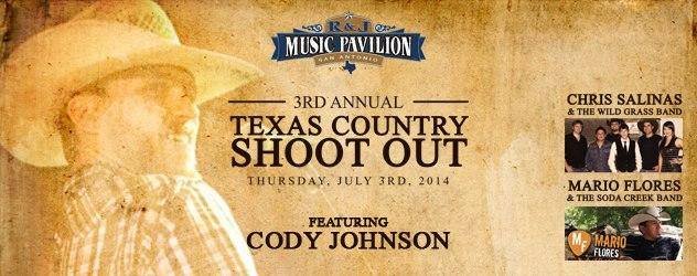 Cody Johnson Live at R&J Music Pavilion by R & J Music Pavilion on July 3,  2014 in San Antonio, TX - Purplepass