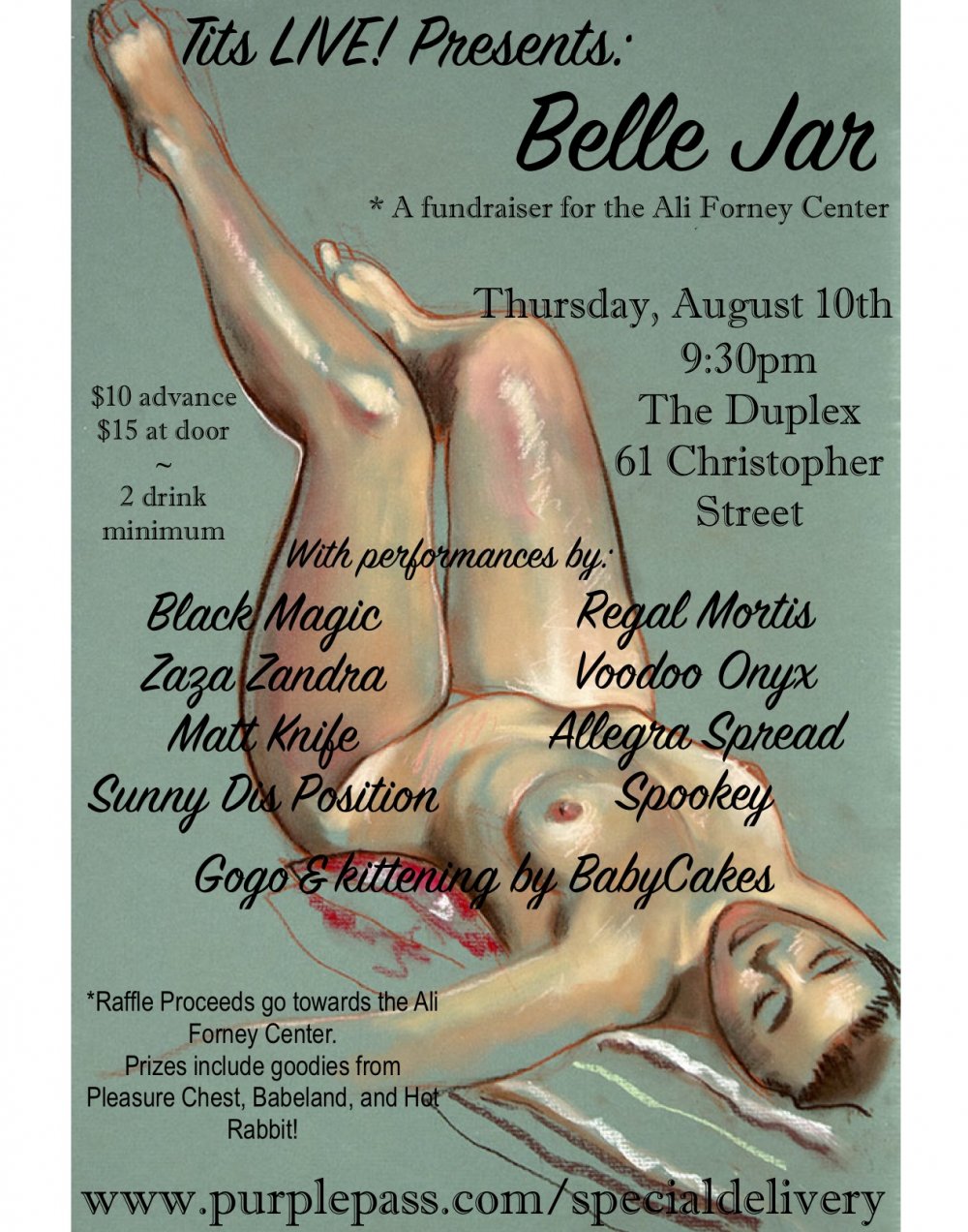 Tits LIVE! Presents: Belle Jar by The Duplex on August 10, 2017 in New  York, NY - Purplepass