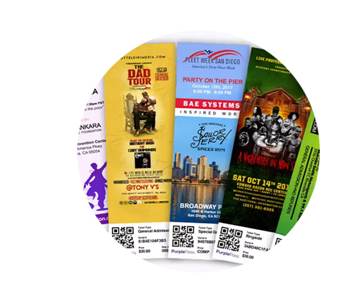 Custom Full Color Tickets - Purplepass